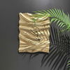 Undulate Outdoor Gold Wall Panel, Sculptural Wall Art by Uttermost, 23" width x 30" height x 2" depth thumbnail 2