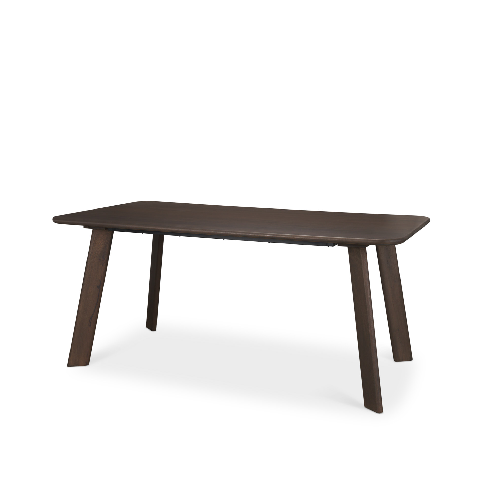 Welborn 72' Dark Brown Wood Rectangular Dining Table, by Mercana, 72" length x 40" width x 30" height View 1