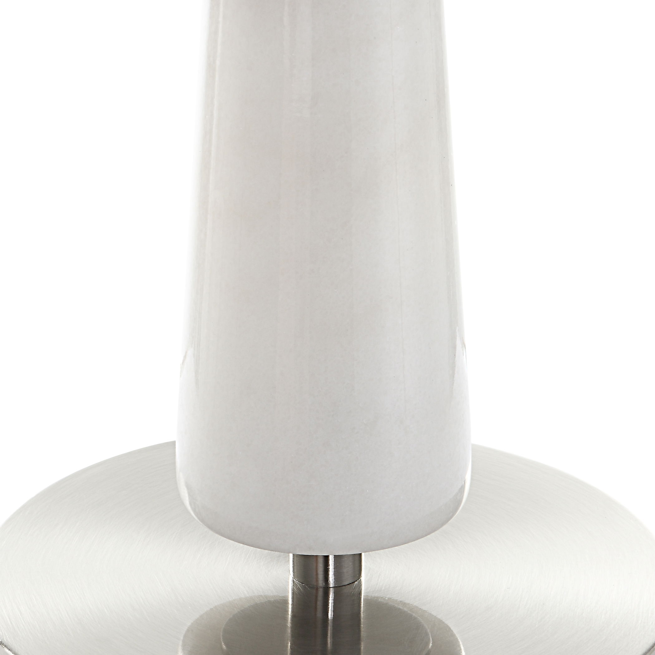 Hourglass White Table Lamp large image 