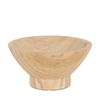 Ramira Beige Sandstone Decorative Pedestal Bowl, Decorative Bowl by Mercana, 8.07" length x 8.07" width x 4" height thumbnail 1