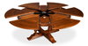 Walnut Jupe Dining Table  Ex-Large, by Sarreid, 6'8" length x 6'8" width x 2'6" height thumbnail 3