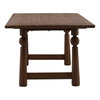 Nethan Dining Table Brown, by Dovetail, 90" width x 30" height x 40" depth thumbnail 3