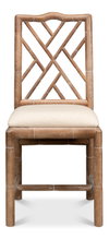 Brighton Bamboo Side Chair, by Sarreid, 1'10" length x 1'5" width x 3'3" height thumbnail 2