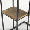 Ronin 25'H Rectangle 2-Tier Wood with Black Metal Accent Table thumbnail 9