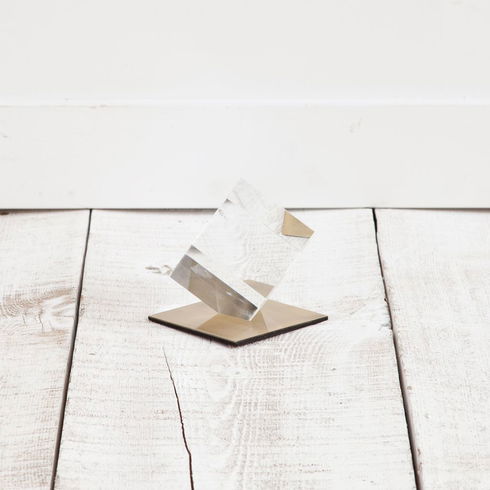 Lareina I Small 4L x 4W Clear Glass Cube