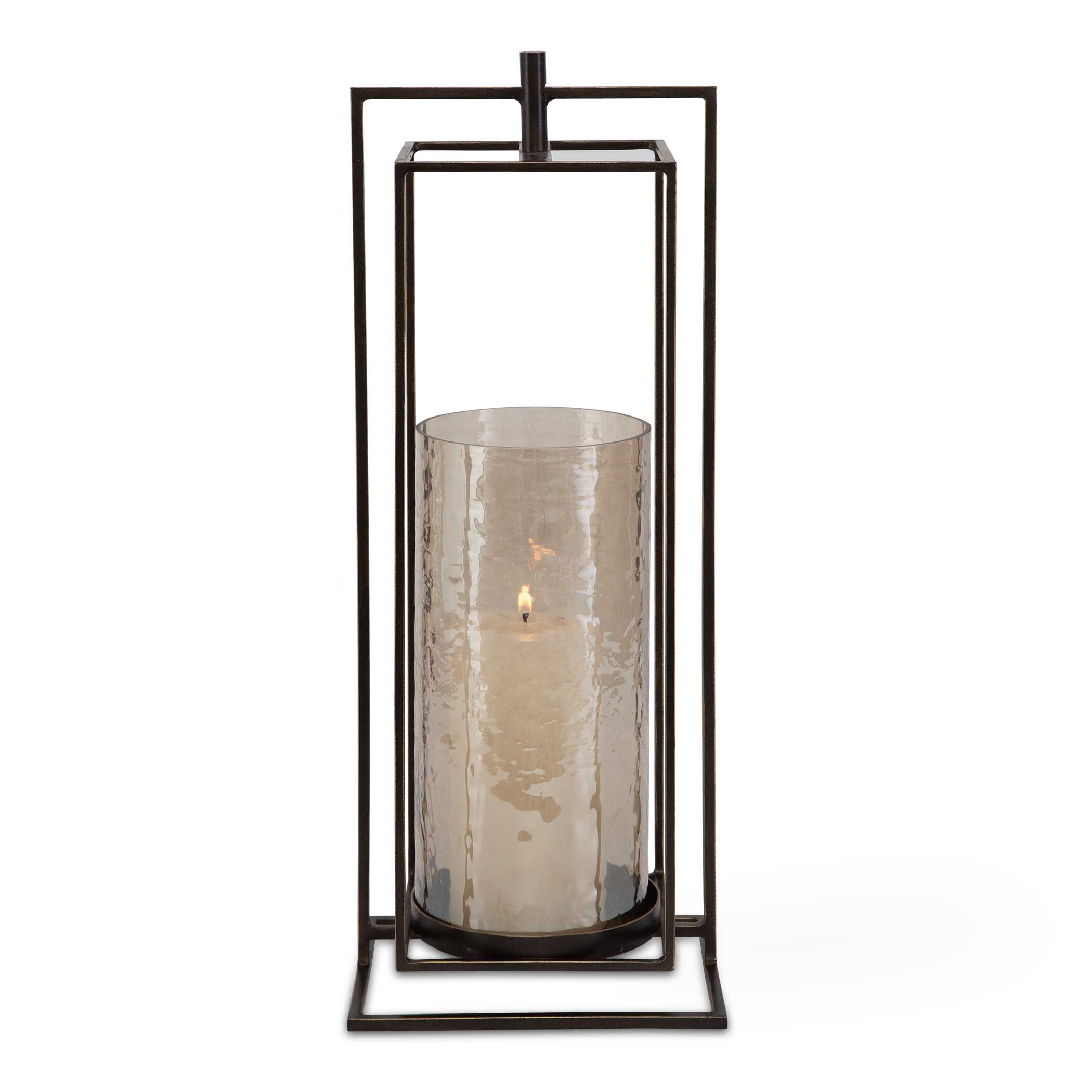 Wenman Bronze Candleholder, Decorative by Uttermost, 7" width x 18.5" height x 5.75" depth View 1