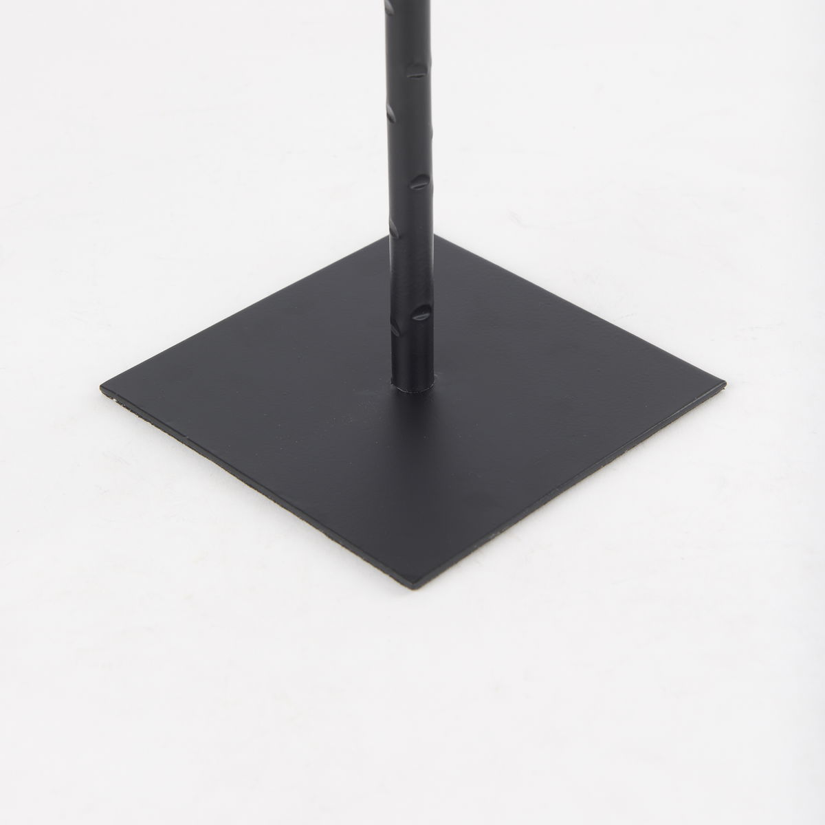 Porter  Medium Black Iron Candle Holder, Candles & Candle Holder by Mercana, 5" length x 5" width x 18" height View 9
