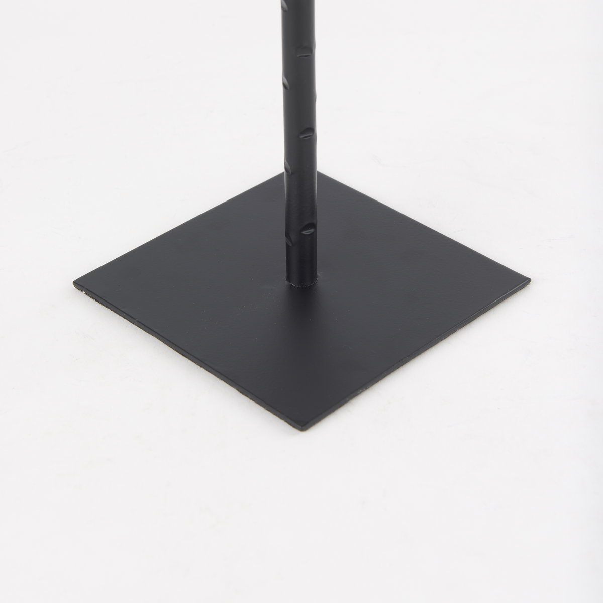 Porter  Medium Black Iron Candle Holder, Candles & Candle Holder by Mercana, 5" length x 5" width x 18" height View 9