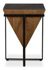 Hardy Inverted Obelisk Table, Side & End Table by Sarreid, 18" length x 18" width x 25" height thumbnail 2
