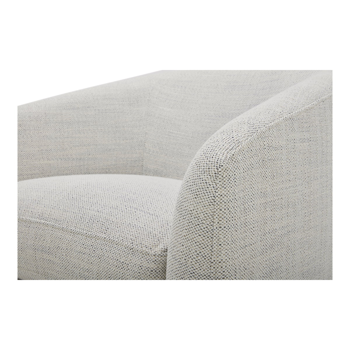Oscy Swivel Chair Splashed White, Accent Chair by Moe's Home, 31" width x 28" height x 31" depth View 6