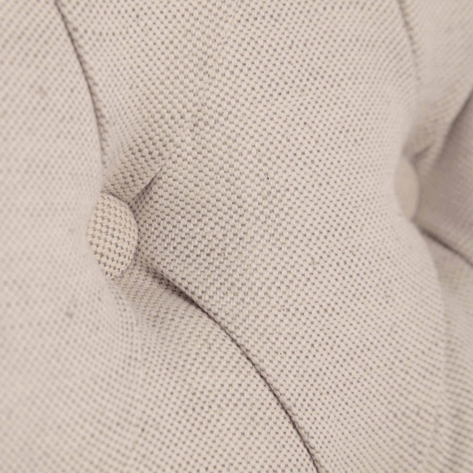 Mackenzie I Cream Plush Linen Covering Ash Solid Wood Base Dining Chair, by Mercana, 24.75" length x 20.47" width x 40.34" height View 8