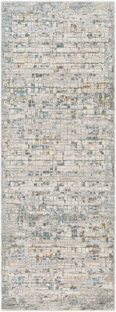 Dresden Machine Woven Rug, by Surya, 7'2.61" length x 2'7.5" width