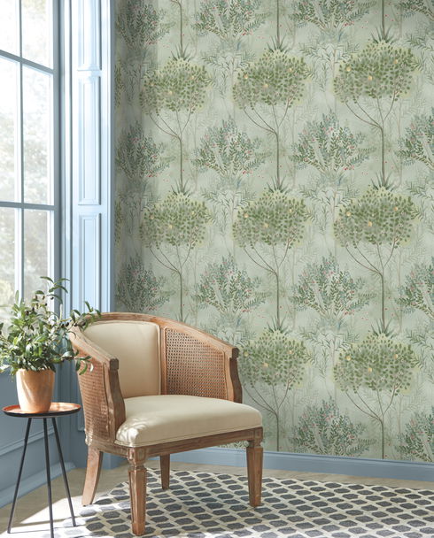 Orchard Green Wallpaper