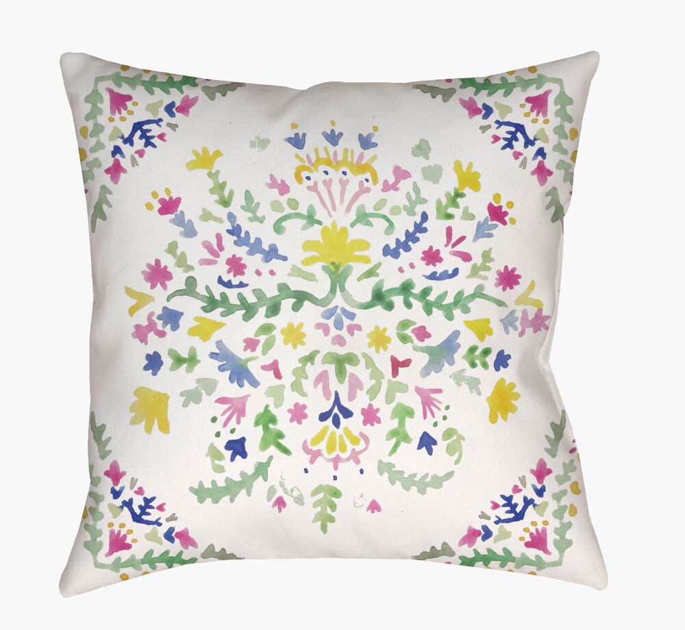 Spanish Patchwork Accent Pillow large image 