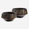 Bronze Duo Vases Set/2, by Uttermost, 11" width x 5.5" height x 11" depth thumbnail 1
