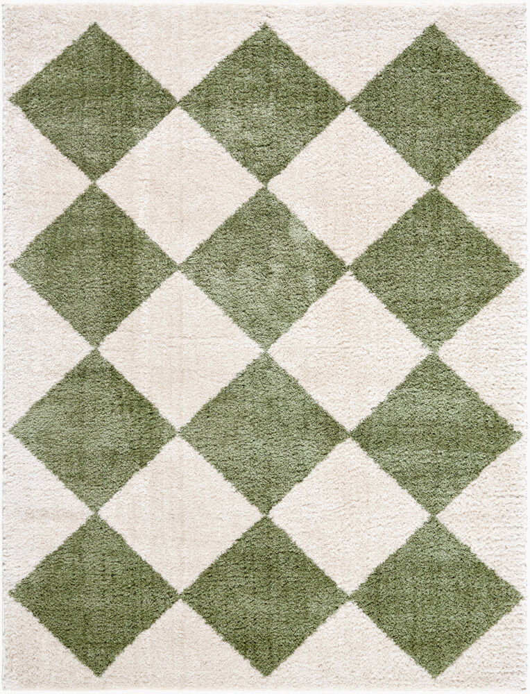 Fossay Shag Machine Woven Rug, by Surya, 10'0.08" length x 7'10.49" width