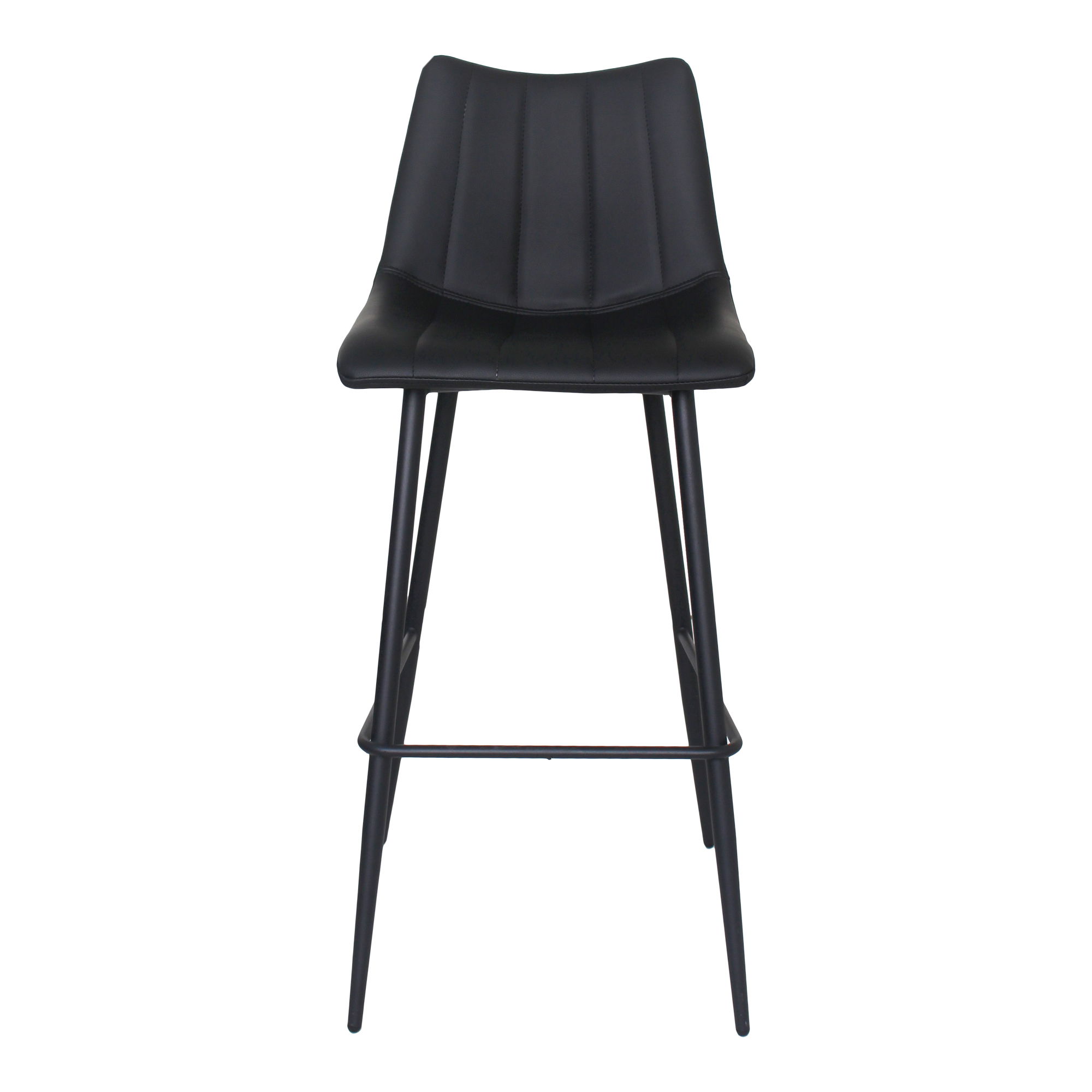 Alibi Barstool Matte Black - Set Of Two, Counter & Bar Stool by Moe's Home, 17.7" width x 41.5" height x 20" depth View 3
