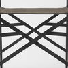 Direttore 19.3L x 19.3W x 44.1H Brown/Gray Suede with Metal Frame Bar Stool, Counter & Bar Stool by Mercana, 19.3" length x 20" width x 44.25" height thumbnail 9