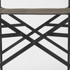 Direttore Backless 44.3in Seat Bar Stool | Brown/Gray Suede with Metal, Counter & Bar Stool by Mercana, 19.3" length x 20" width x 44.25" height thumbnail 9