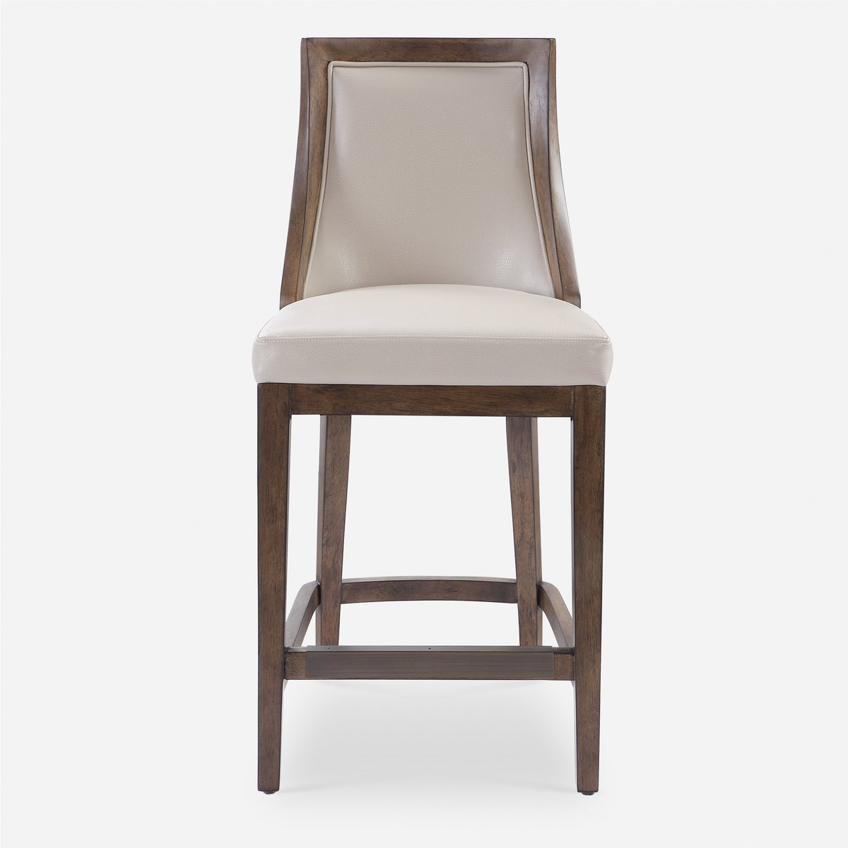 Purcell Leather Counter Stool, Counter & Bar Stool by Uttermost, 19" width x 40" height x 22" depth View 1