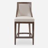 Purcell Leather Counter Stool, Counter & Bar Stool by Uttermost, 19" width x 40" height x 22" depth thumbnail 1