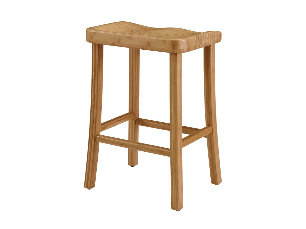 Tulip Bar Height Stool, Caramelized, (Set of 2), Counter & Bar Stool by Greenington, 18" length x 14" width x 30" height View 12