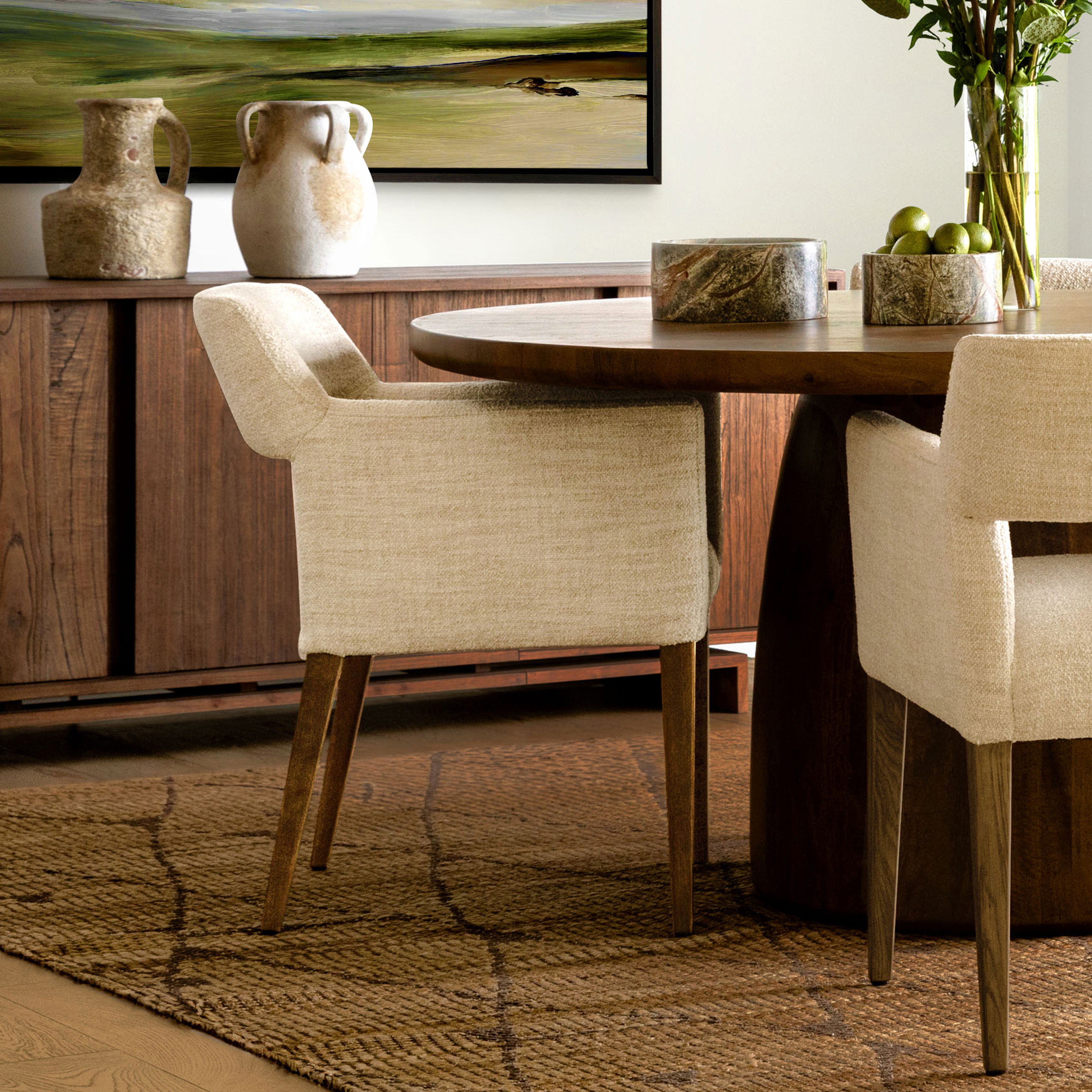 Booker Dining Chair Cream large image 