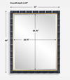 Gulf Navy Blue Mirror, by Uttermost, 31" width x 39" height x 2.25" depth thumbnail 3