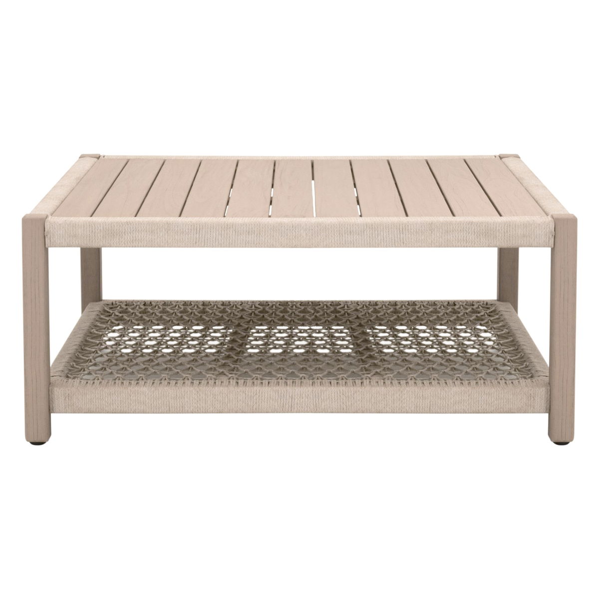 Wrap Outdoor Square Coffee Table, by Essentials for Living, 42.25" width x 17.75" height x 42.25" depth