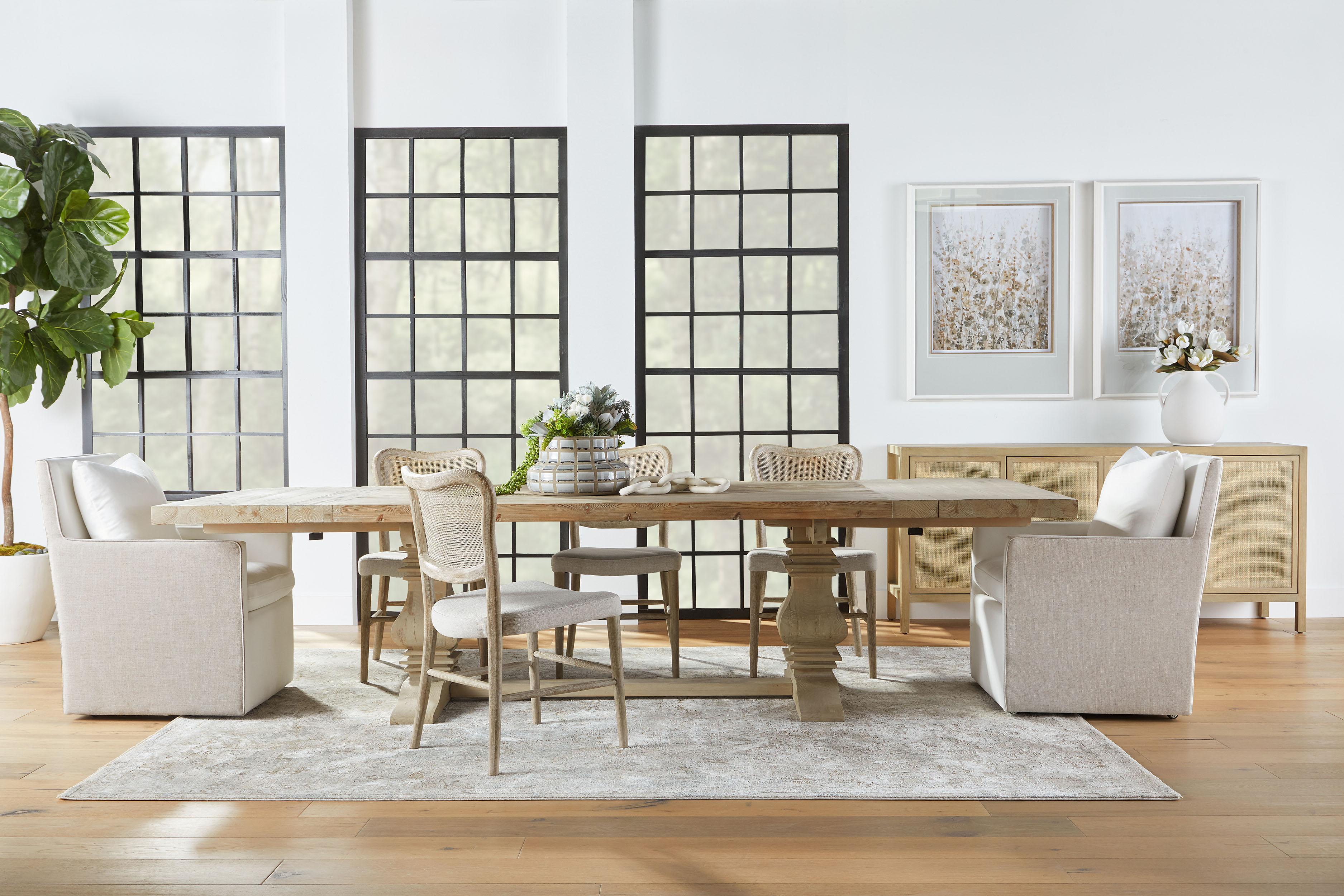 Monastery Extension Dining Table, by Essentials for Living, 84" width x 30" height x 43" depth View 15