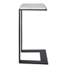 Kenora White Marble Accent Table, Side & End Table by Uttermost, 18" width x 22.5" height x 11.75" depth thumbnail 6