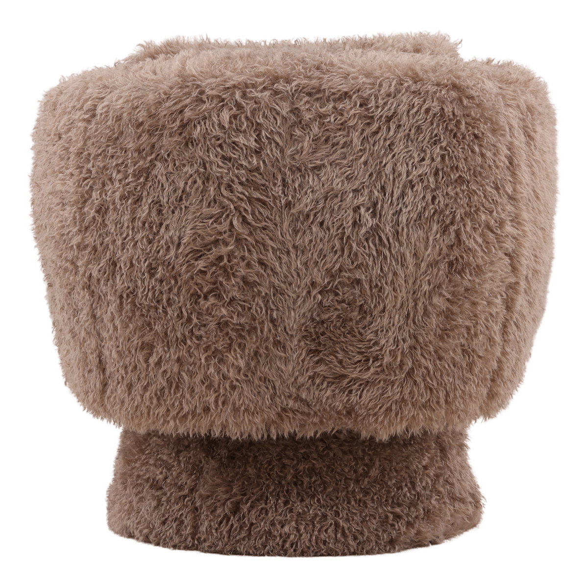 Mariam Swivel Chair Taupe, Accent Chair by Dovetail, 29.53" width x 30.12" height x 30.71" depth View 4