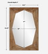 Marquise Natural Wood Mirror, by Uttermost, 35.5" width x 52.25" height x 2" depth thumbnail 3