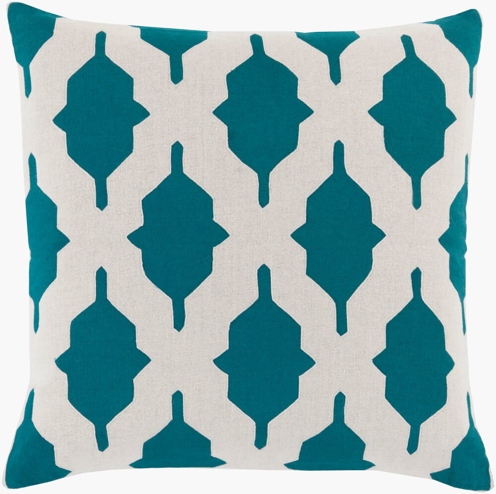 Salma Accent Pillow, Decorative Pillow by Surya, 18" length x 18" width