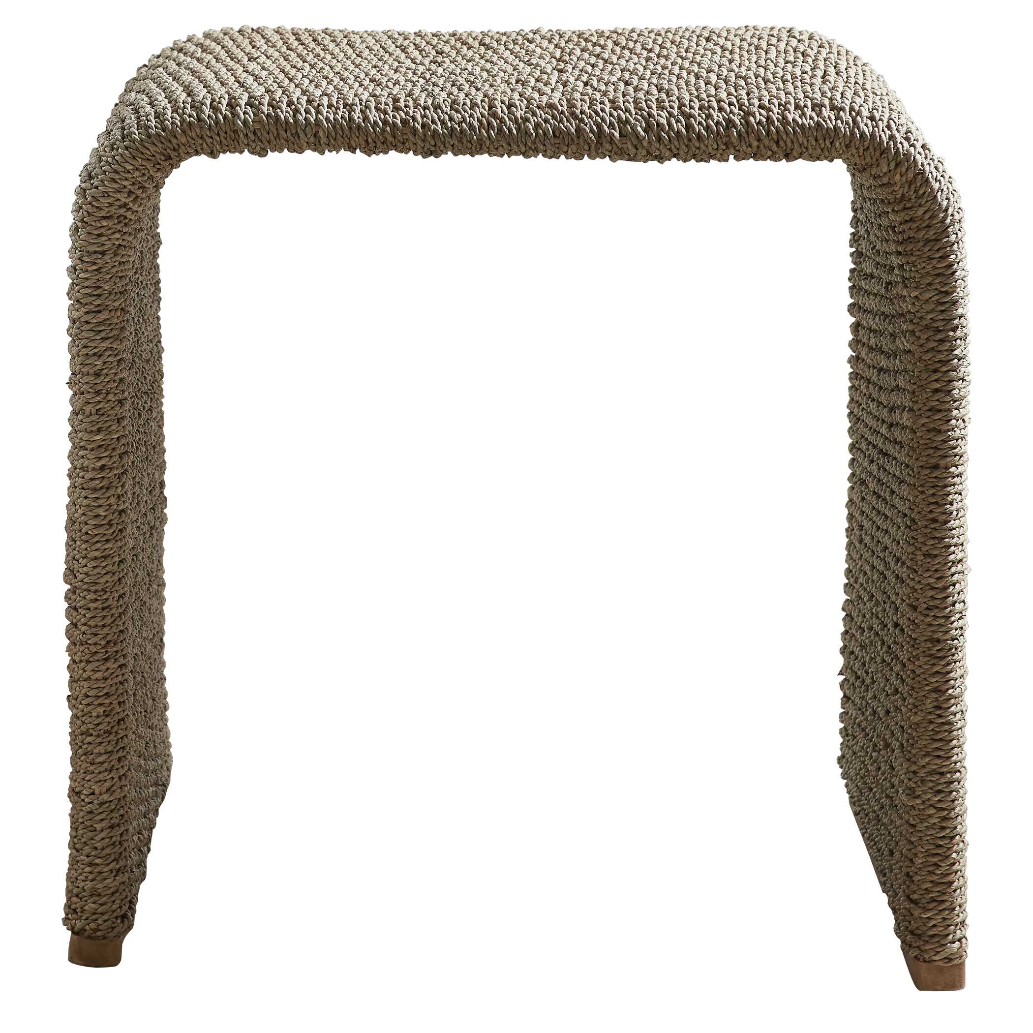 Calabria Woven Seagrass End Table, Furniture by Uttermost, 24" width x 24" height x 20" depth View 5