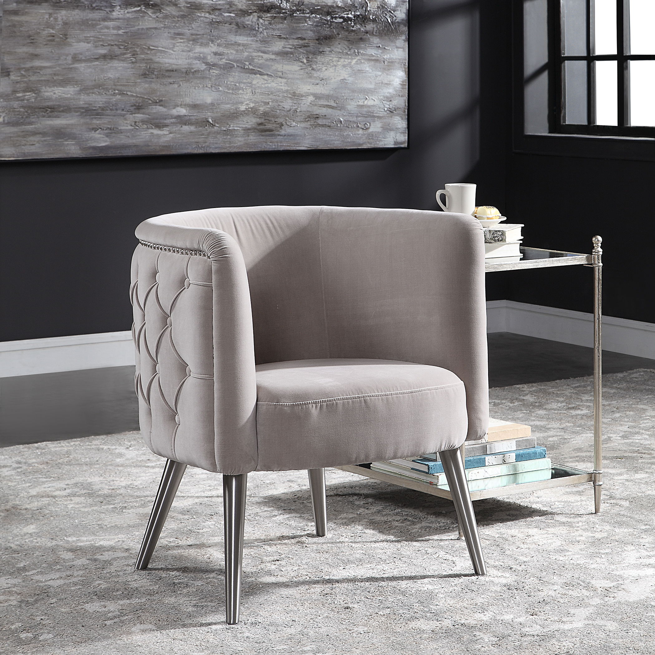 Haider Tufted Accent Chair large image 