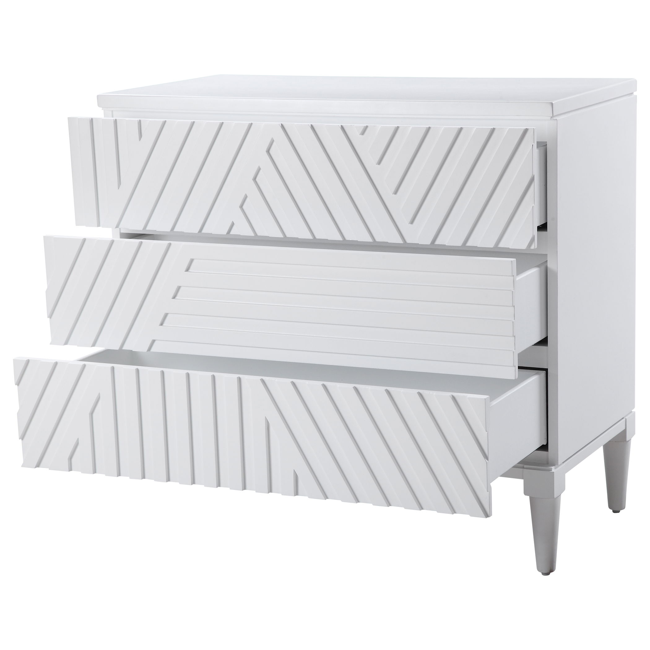 Colby White Drawer Chest large image 