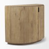 Terra Fluted Light Brown Wood 2-Door Accent Cabinet thumbnail 6