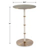 Cyprus Brass Accent Table, Side & End Table by Uttermost, 14" width x 24" height x 14" depth thumbnail 3