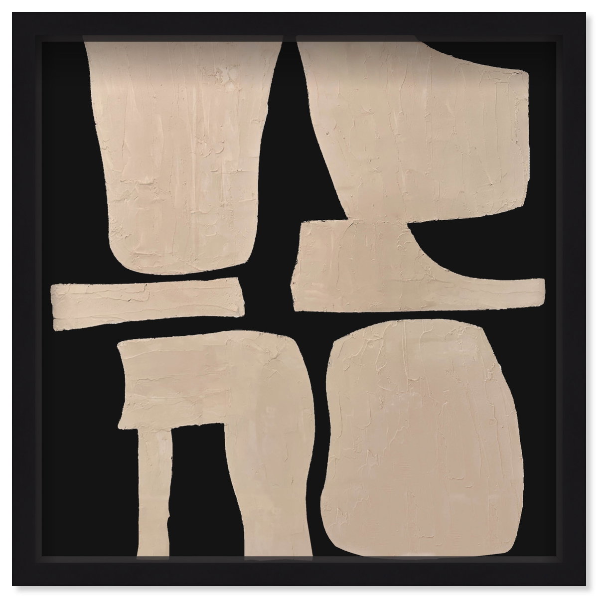 Puzzle of Forms (Beige Spackle), Art by Oliver Gal,  30x30 View 8