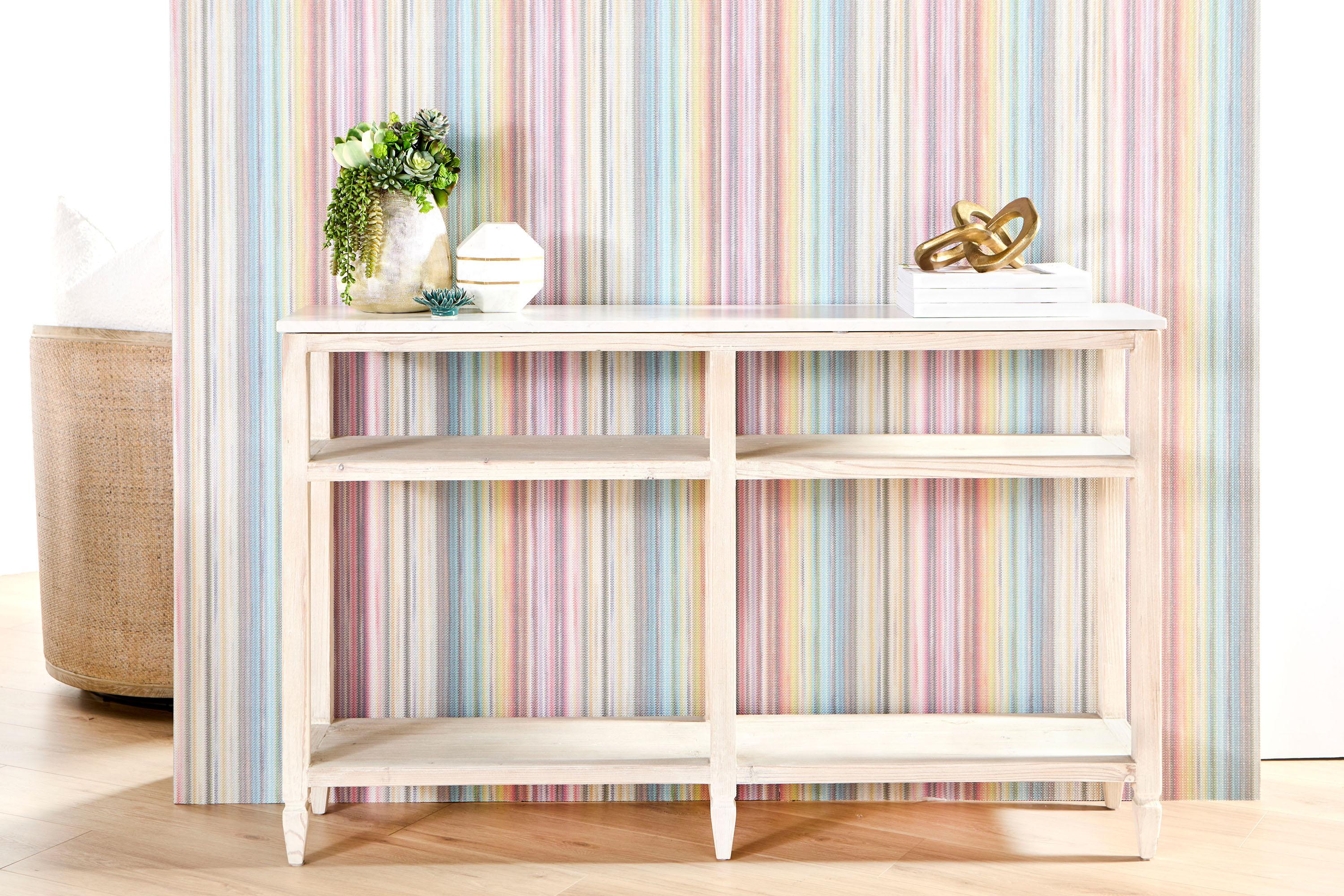 Emerie Narrow Console Table, by Essentials for Living, 54" width x 33" height x 11" depth View 12