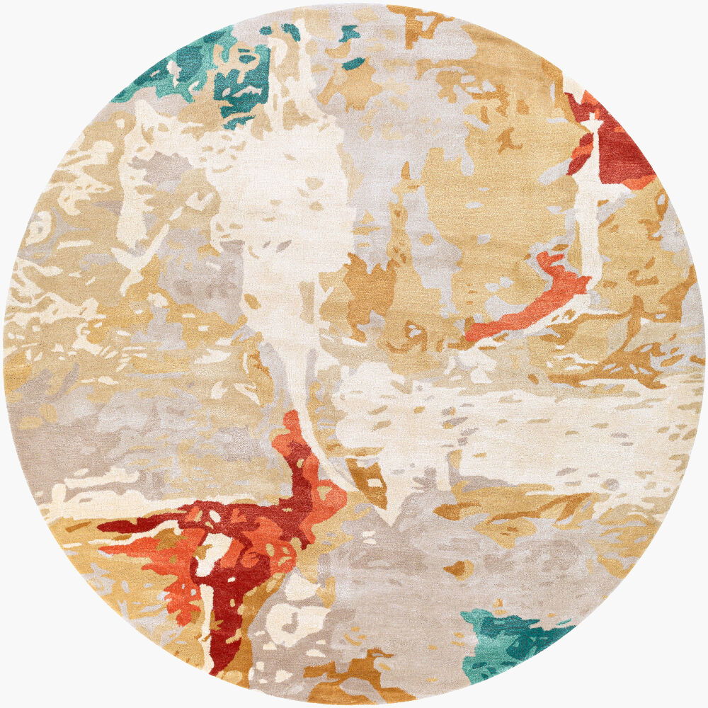 Kavita Handmade Rug, by Surya, 8' length x 8' width