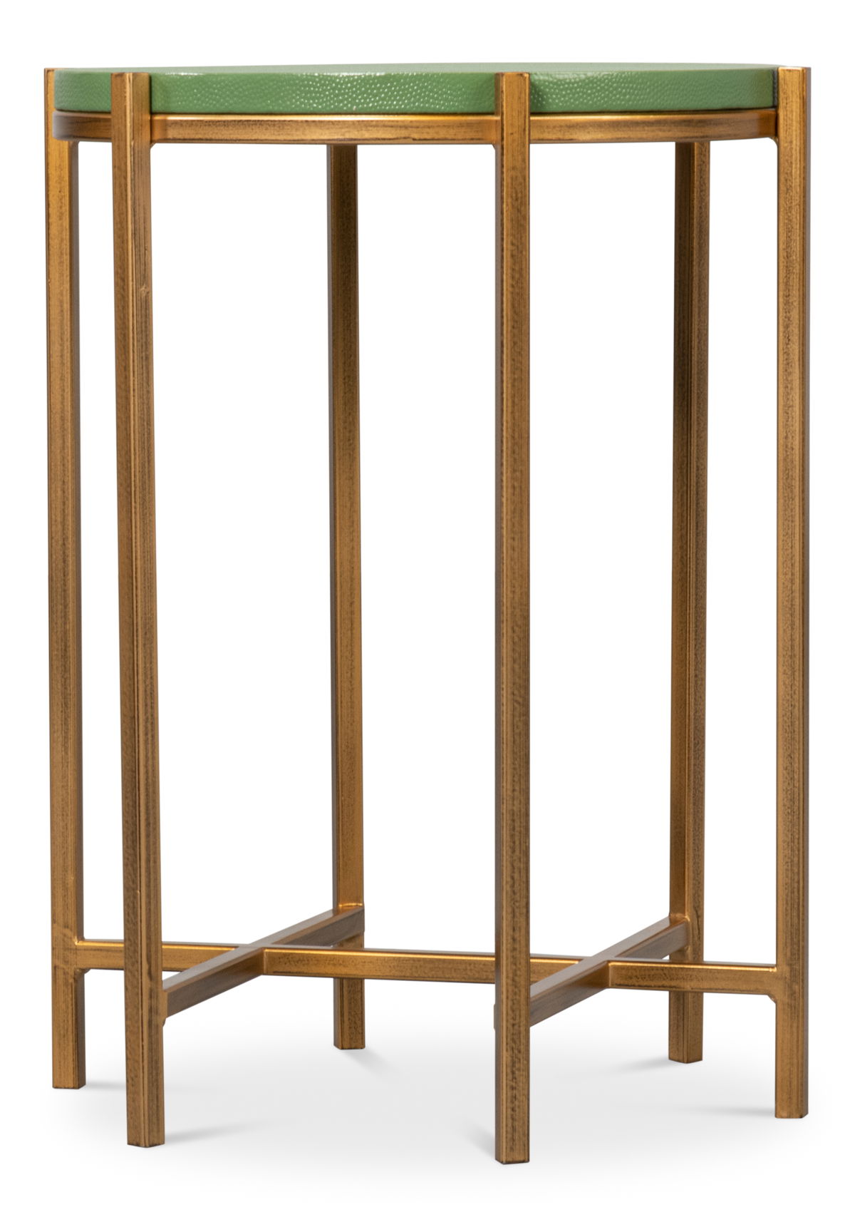 Spence Side Table  Watercress, by Sarreid, 1'4" length x 1'4" width x 1'9" height View 4