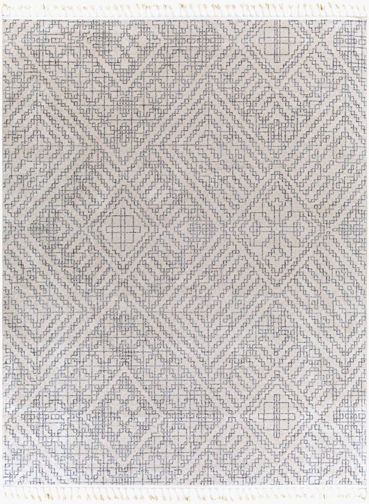 Euphoria Machine Woven Rug, by Surya, 1'3.75" length x 1'3.75" width