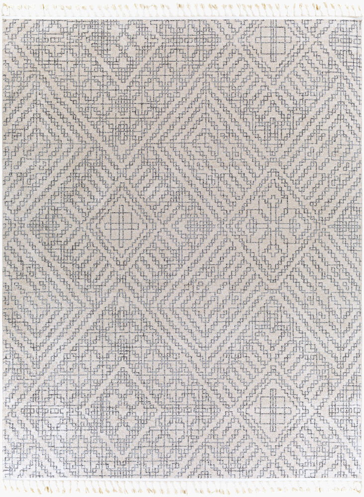 Euphoria Machine Woven Rug, by Surya, 1'3.75" length x 1'3.75" width