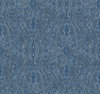 Ascot Damask Blue Wallpaper, by York Wall, 27' length x 2'3" width x 0.02" depth thumbnail