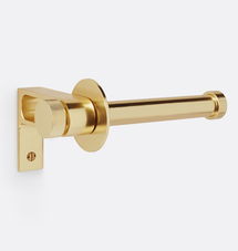 Online Designer Bathroom West Slope Toilet Paper Holder, Aged Brass