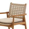 Alea Outdoor Dining Chair Set of 2 Natural, by Dovetail, 22.5" width x 34.25" height x 24.8" depth thumbnail 6