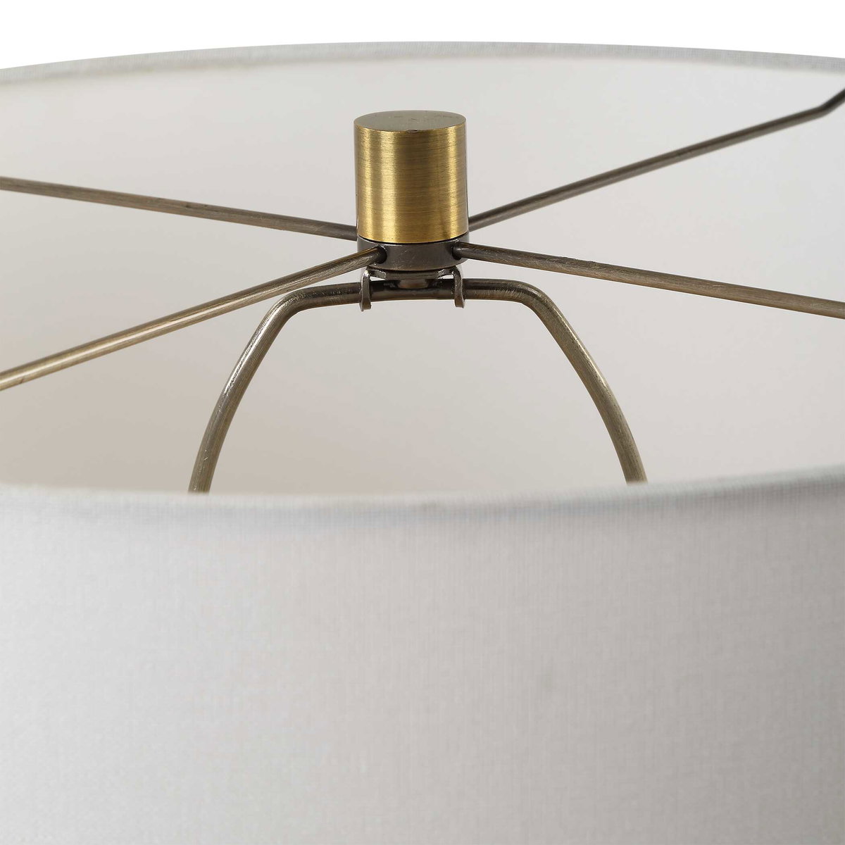 Rhine Brown Glass Table Lamp, by Uttermost, 17" width x 27.25" height x 17" depth View 7
