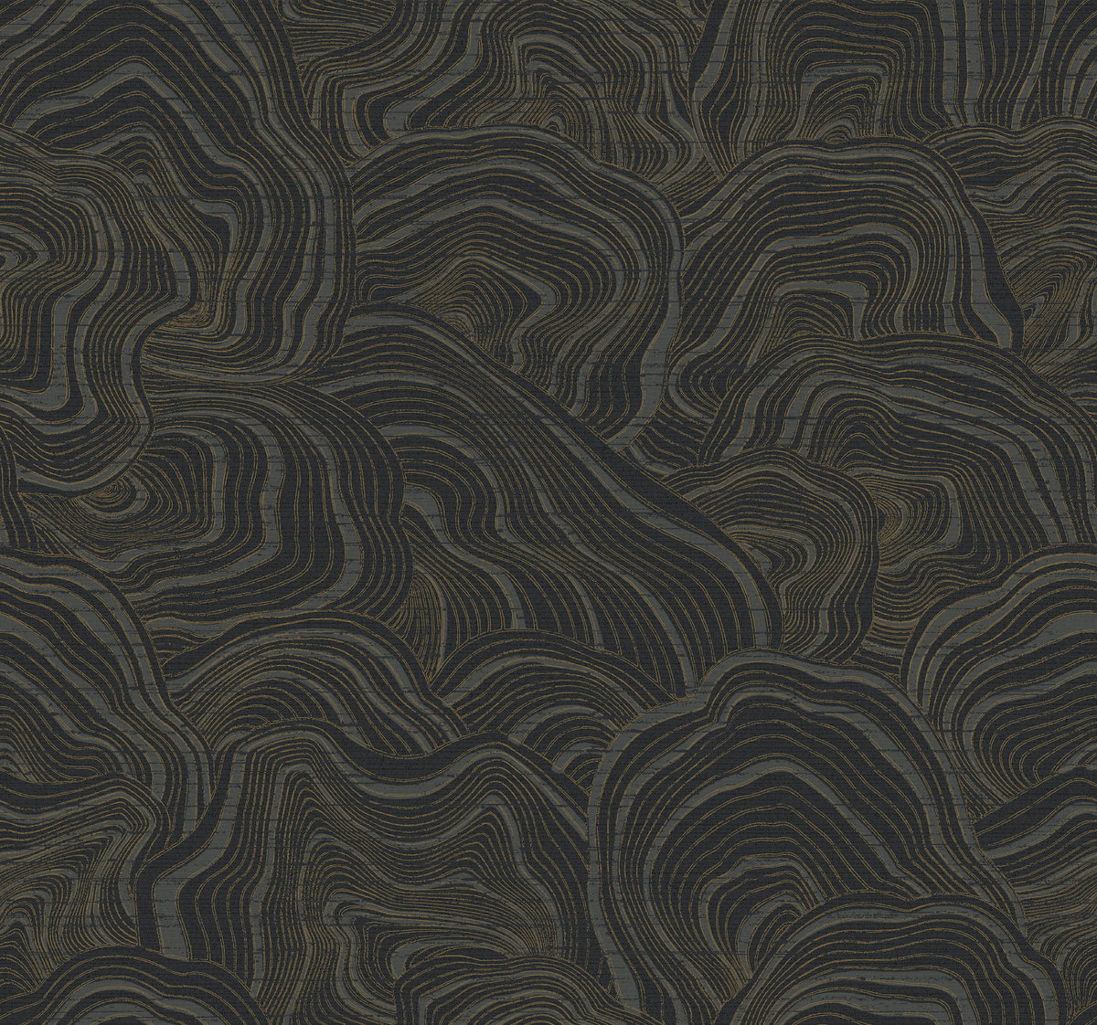 Geodes Black Wallpaper, by York Wall, 27' length x 2'3" width x 0.02" depth View 2
